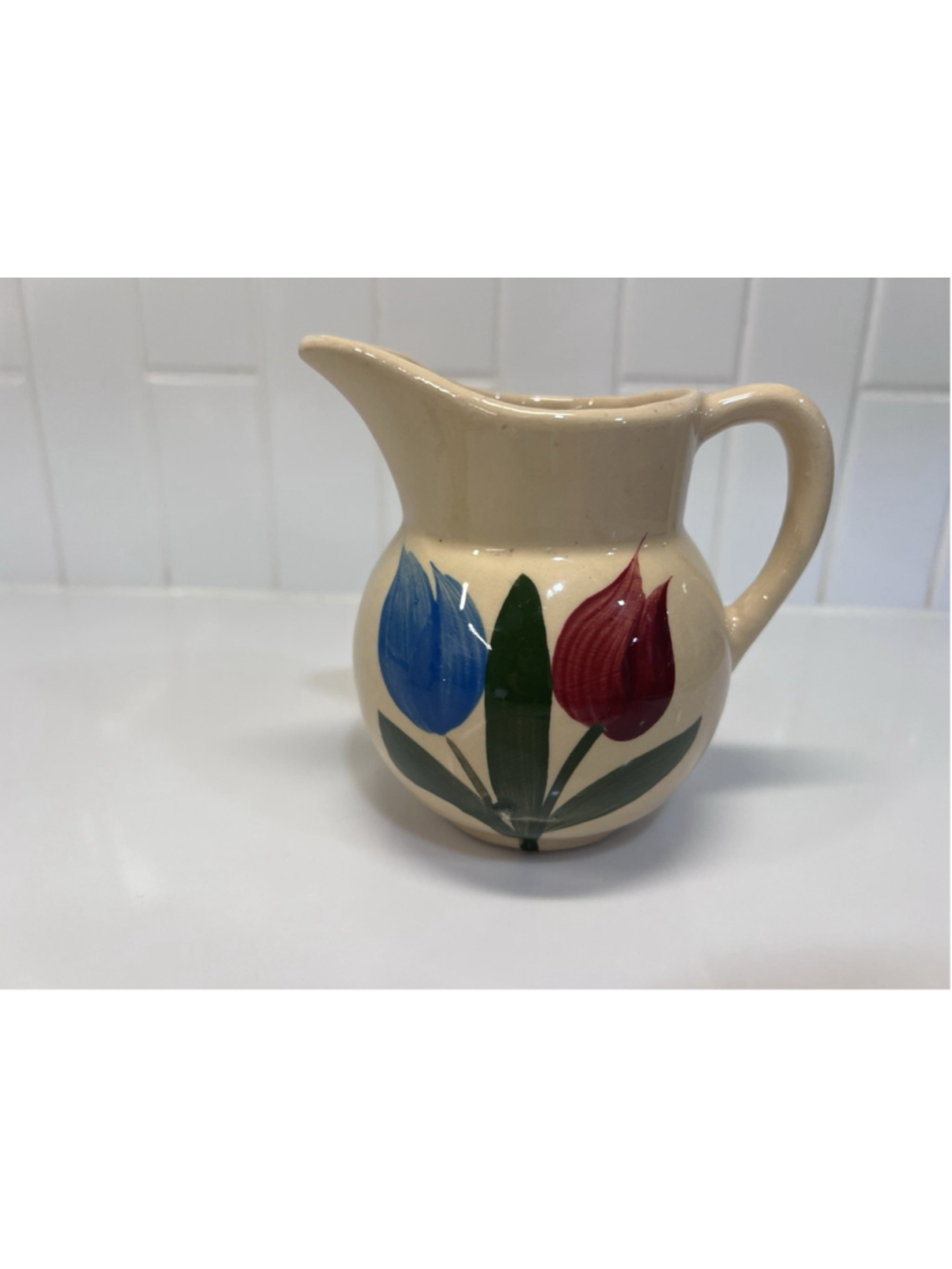 Vintage Watt Pottery - Tulip Pitcher #62
